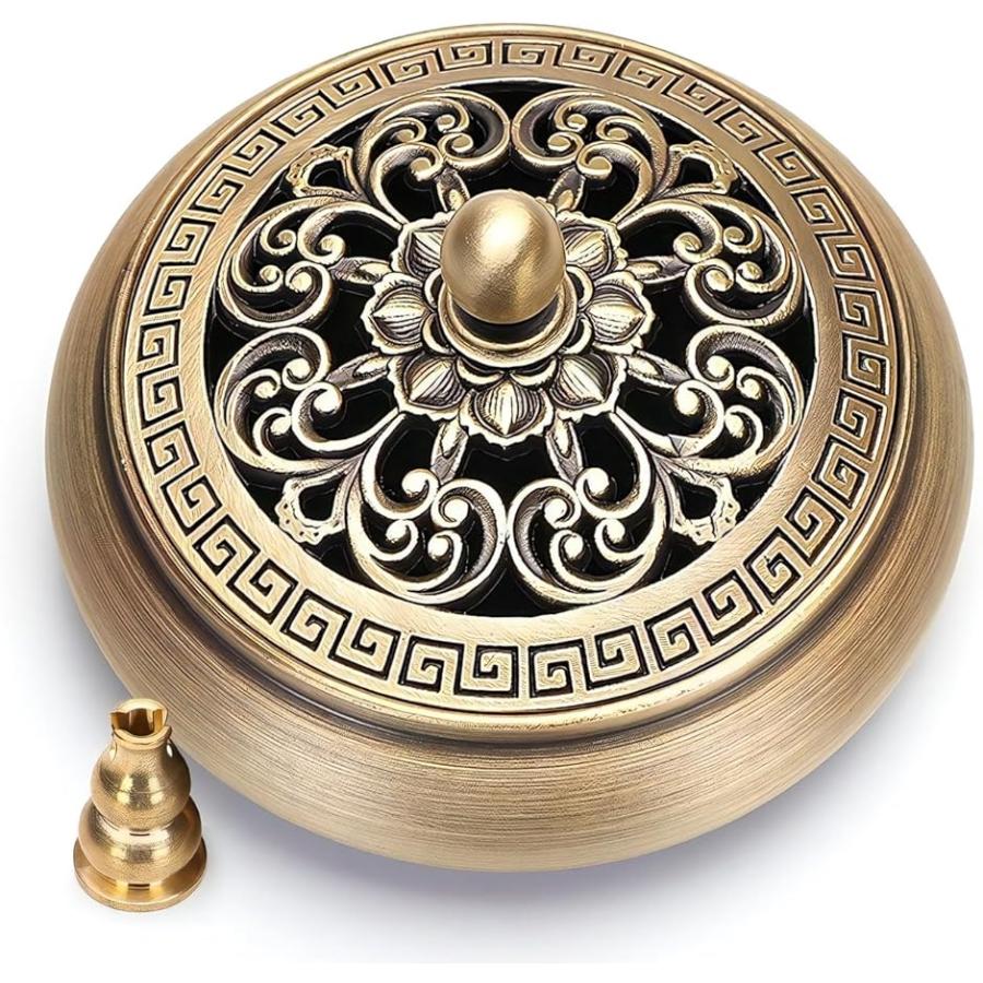 銅器香炉　茶道香炉　仏堂香炉 装飾品 工芸品　置物 銅器香炉 茶道香炉 仏堂香炉 装飾品 工芸品 置物青銅製 蓮香炉｜Yahoo