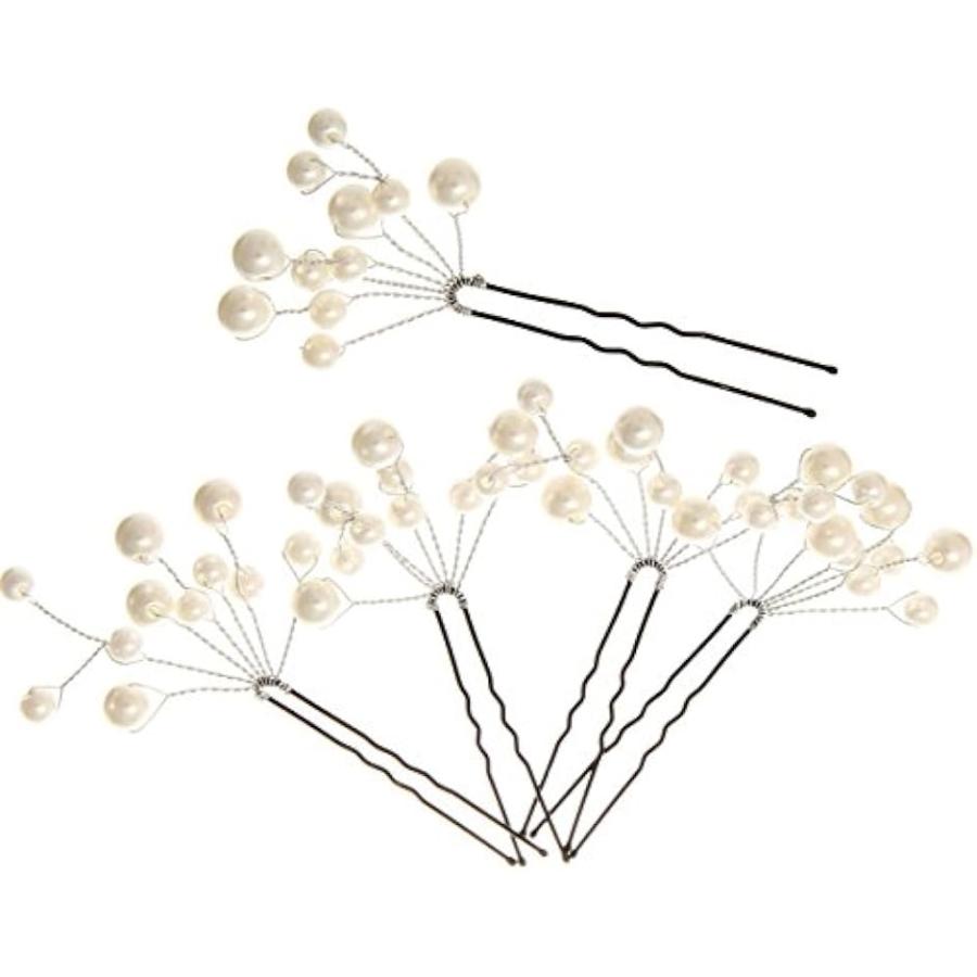 パール 髪飾り ヘアピン 5本セット 480円 第一ネット 1 W