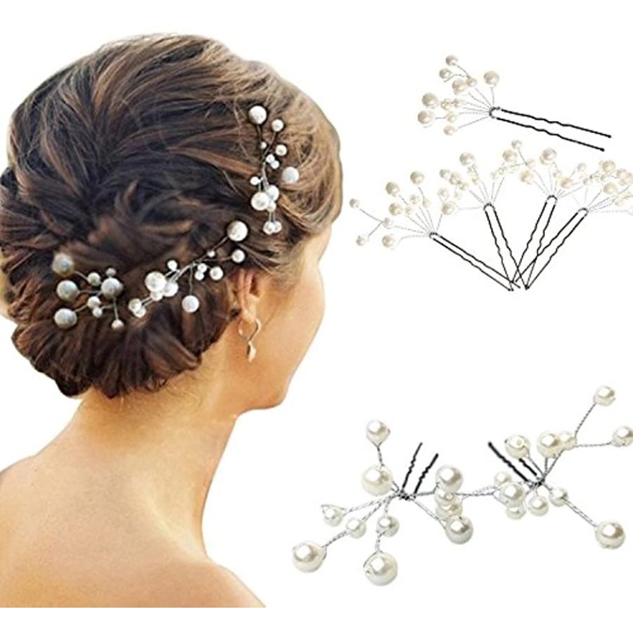 パール 髪飾り ヘアピン 5本セット 480円 第一ネット 1 W