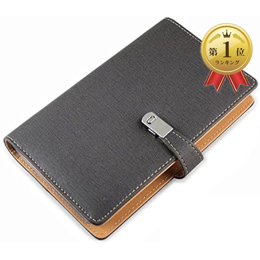 名刺入れ 名刺ファイル 名刺ホルダー Puレザー 男女兼用 グレー おすすめネット 240枚収納 なし 大容量