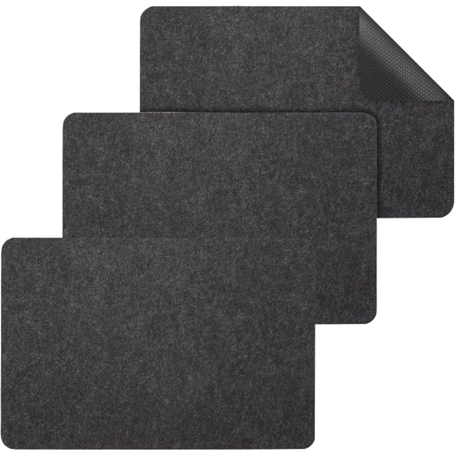 耐熱シート 300℃対応 シリコンマット 断熱マット 45x30cm 3枚セット キッチン (ブラック３枚セット,  45x30cm)（Yahoo!・スピード発送 ホリック）