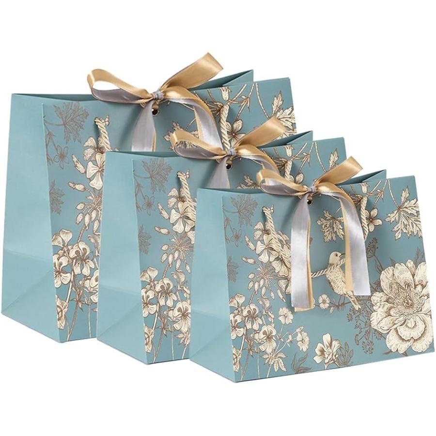 ラッピング 袋 紙袋 大 手提げ ギフト ギフトバッグ ギフトラッピング ペーパーバック(ブルー) の商品画像