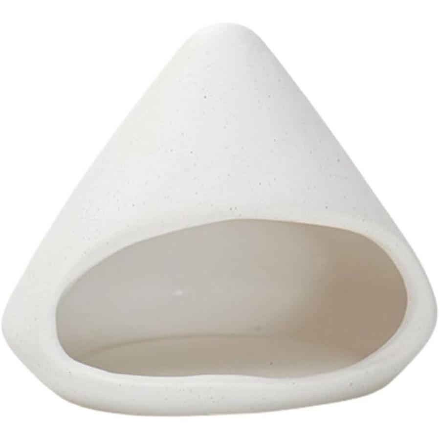 パロサントホルダー 香炉 煙台 浄化 アロマホルダー リラックス セージ 受け皿(ホワイト,  14cmx12cmx12.8cm) の商品画像