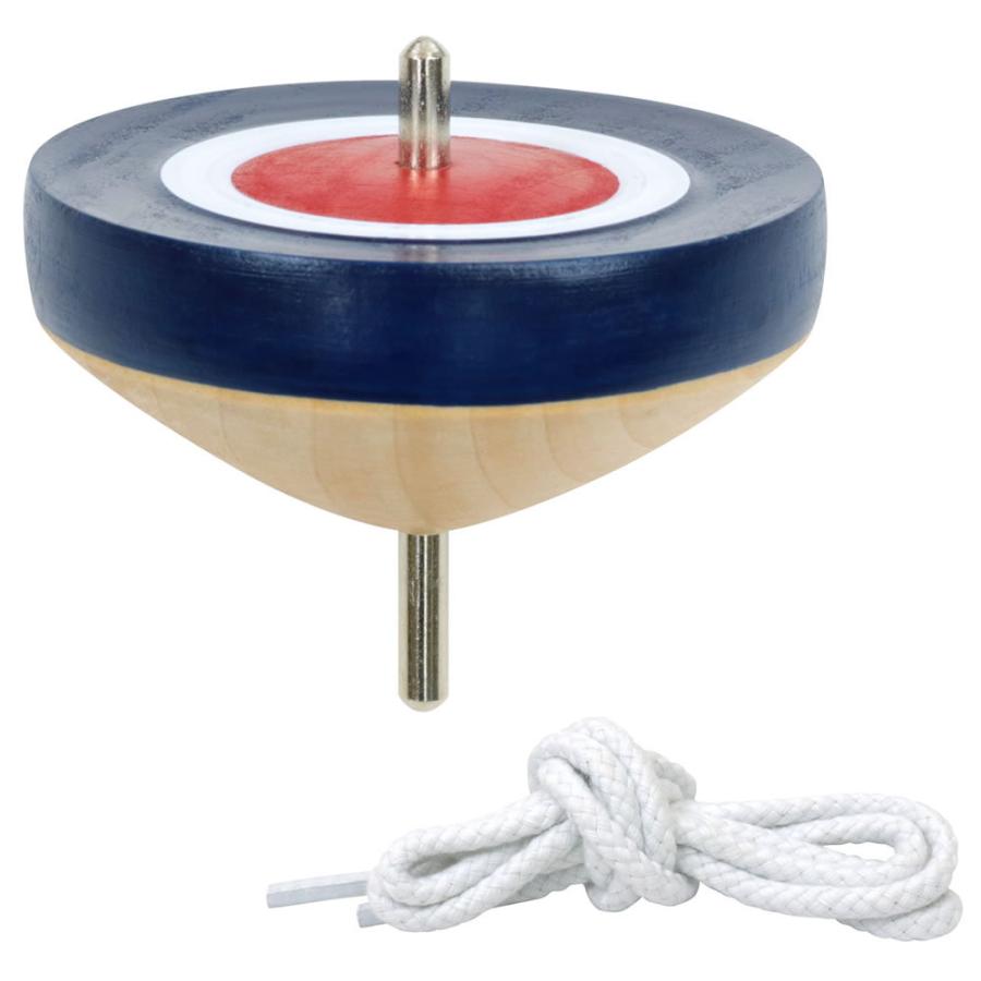 鉄芯こま ひも付 【色指定不可】 46290 色はアソート 直径約62mm 池田