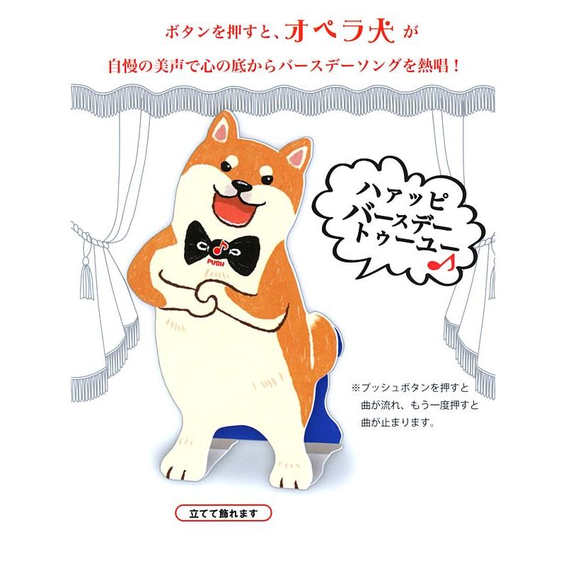 バースデーカード メロディカード オペライヌ Eao 753 559 立体カード ホールマーク 立体カード オペラ風バースデーソング オルゴール Bi Eao 753 559 堀萬昭堂 ヤフー店 通販 Yahoo ショッピング