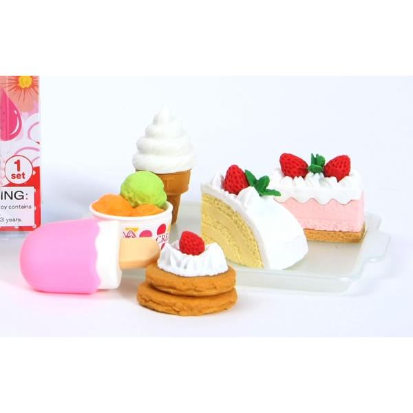 イワコー おもしろ消しゴム ケーキ Er 981011 ブリスターパック02 ケーキ ソフトクリーム けしごむ ケシゴム Er 981011 堀萬昭堂 ヤフー店 通販 Yahoo ショッピング