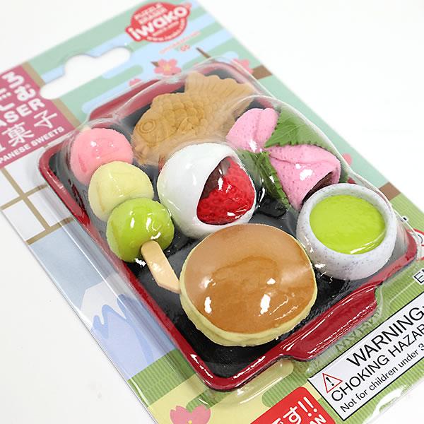 イワコー おもしろ消しゴム 和菓子 ER-BRI009 ブリスターパック05 たい 