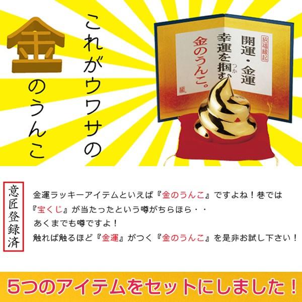 金のうんこ 5つのアイテムセット 開運・金運・幸運 招福縁起