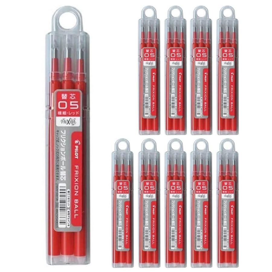 送料無料 パイロット フリクションボール替芯 3本入 10パック 0 5mm レッド Lfbkrf30ef3r キャップ式 ノック式両方使用可 水性ゲルインキ Lfbkrf30ef3r 10s 堀萬昭堂 ヤフー店 通販 Yahoo ショッピング