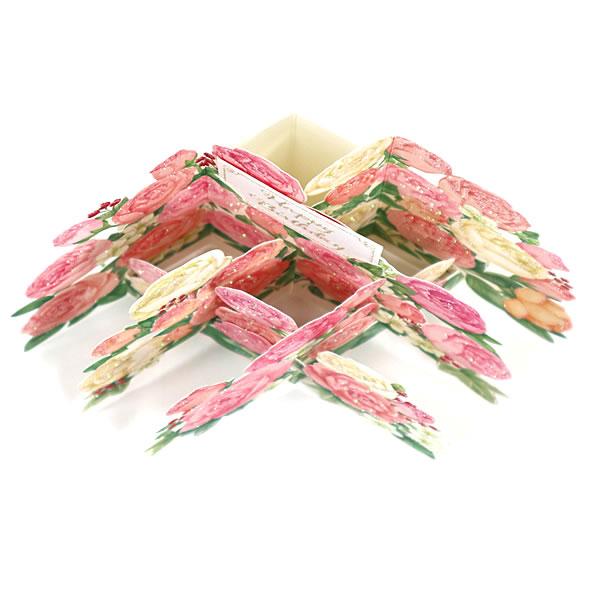 年中無休 グリーティングカード 多目的 P1710 ピンクバラ サンリオ 立体カード バースデカード お誕生日カード 多用途 メール便可 Discoversvg Com