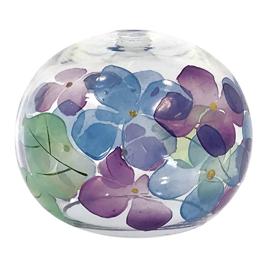 風鈴 ガラス シフォンくりすたる風鈴 あじさい R 214 会津喜多方 蒔絵仕上げ 手作り風鈴 木之元 R 214 堀萬昭堂 ヤフー店 通販 Yahoo ショッピング