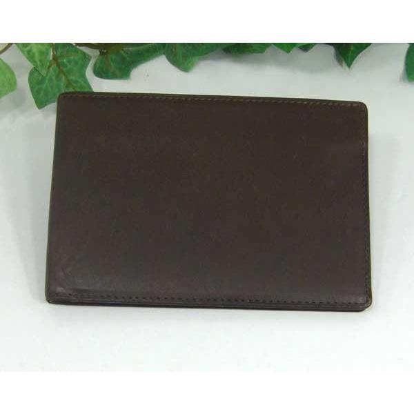 THINLY スィンリー Bシリーズ 薄型2つ折財布 チョコレート色 札入れ（大）牛革スムース SL-B-S01CHOCO