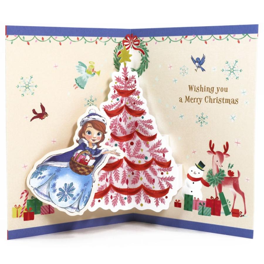 クリスマスカード 洋風 二つ折りポップアップカード ディズニー ソフィアとツリー Xar 764 241 Hx61 ホールマーク Christmas Car Xar 764 241 堀萬昭堂 ヤフー店 通販 Yahoo ショッピング