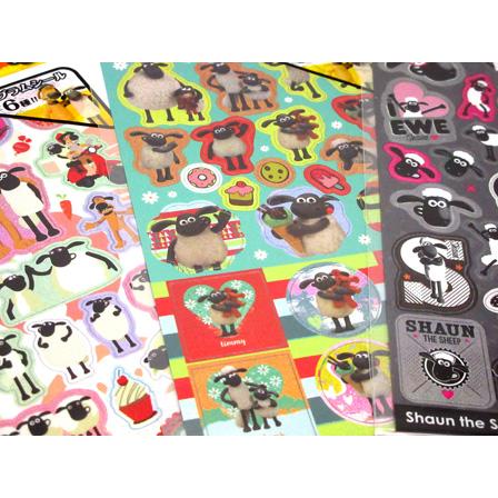 100景品 ひつじのショーン キラッとシール(12個入) : 堀商店Yahoo