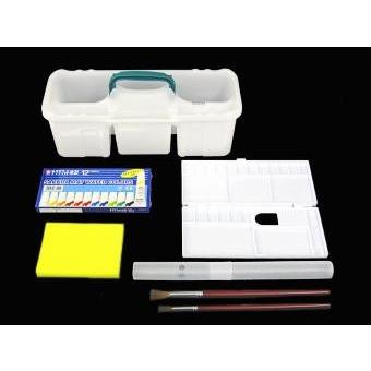大特価】学童文具 サクラ水彩セットメッシュR5 ピンク(1個入) : 堀商店