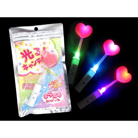 光るキャンディ キラメキロリポップ ハート（イチゴ風味）【軽減税率