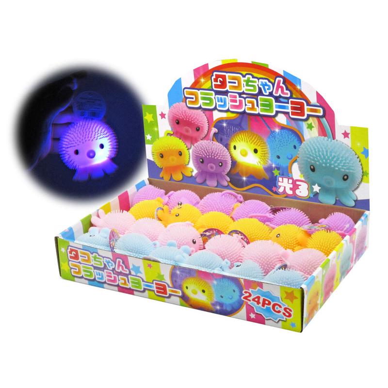 光るおもちゃ タコちゃん フラッシュヨーヨー(24個入) : 堀商店Yahoo