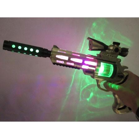 光る！ サウンド マグナムガン　12個 光るおもちゃ 光るアクションサウンドガン マグナム(12個入) : 堀商店
