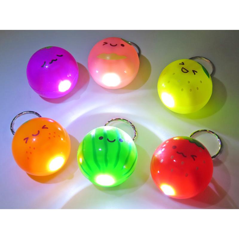 光るおもちゃ にっこりフルーツ ボールライト(20個入) : 堀商店Yahoo