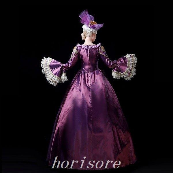 低価格 公爵夫人ワンピースステージ衣装お姫様ドレス貴族ドレスヨーロッパドラマ コスチューム衣装 カラー パープル Www Hostitaliancuisine Com