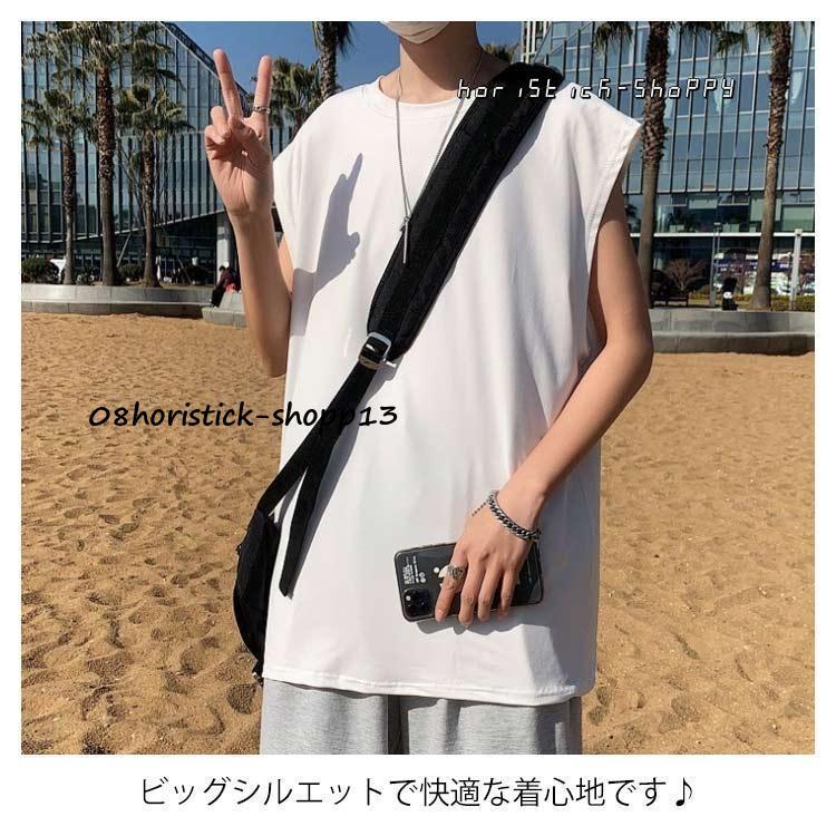 ノースリーブ Tシャツ メンズ ルーズ タンクトップ ベスト ノースリーブ Tシャツ メンズ ルーズ タンクトップ ベスト