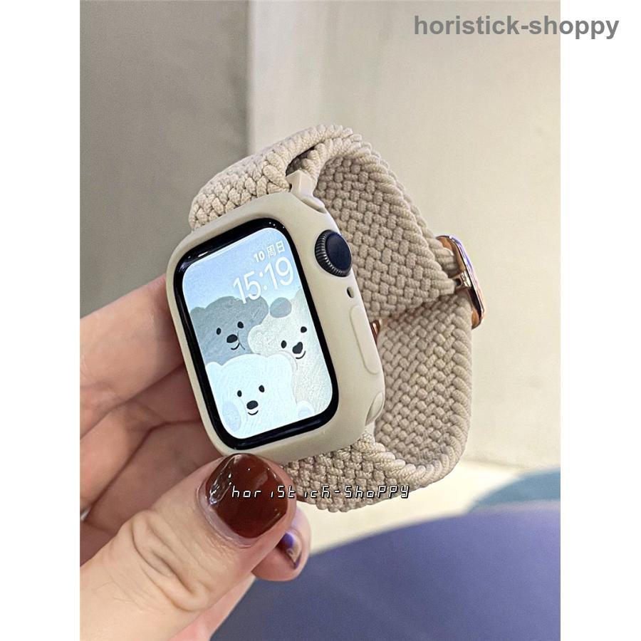 アップルウォッチ バンド 編物 編組 ナイロン ゴム apple Watch ベルト 伸びる 45mm 44mm 42mm 41mm おしゃれ｜horistick-shoppy｜10