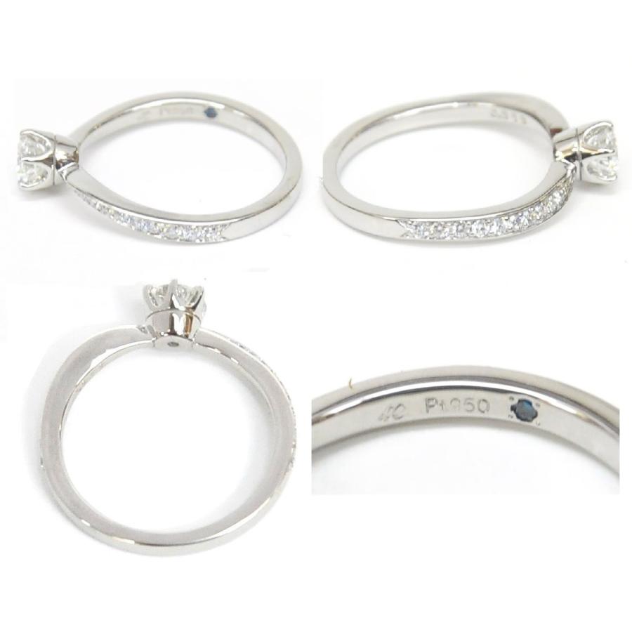 4℃（ヨンドシー） ダイヤモンド立爪指輪 0.313ct E−VVS1−3EX ガラス