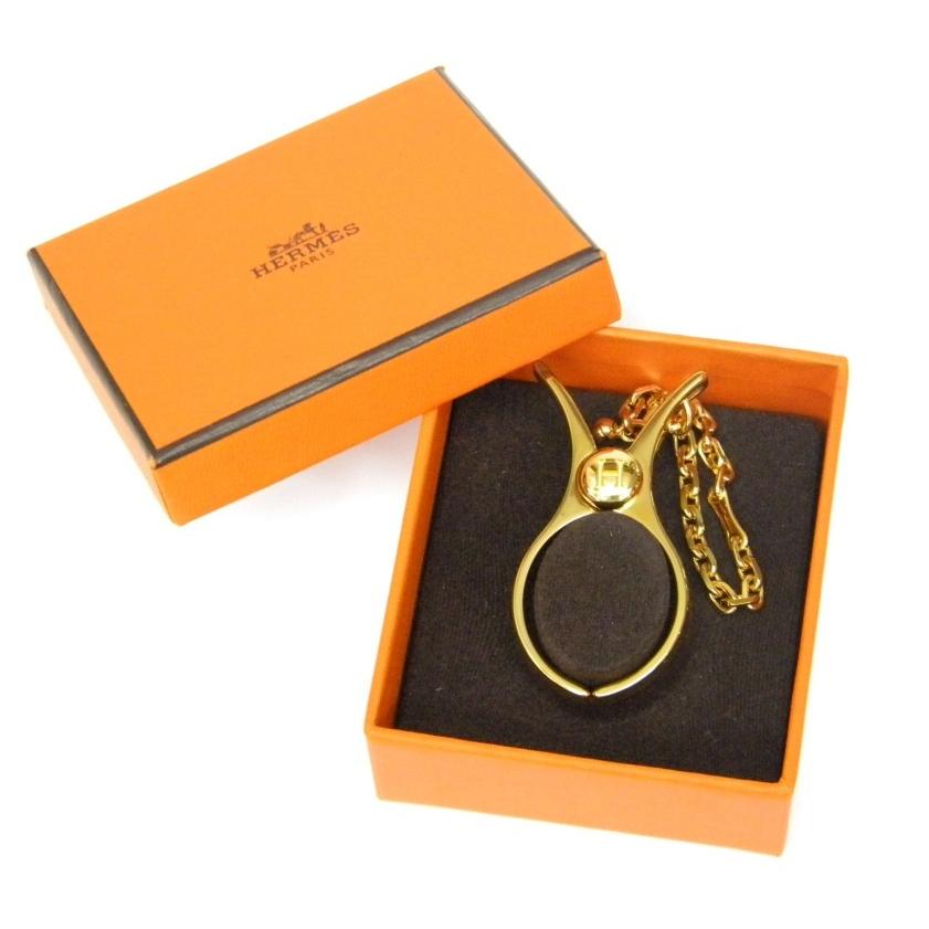 HERMES（エルメス） グローブホルダー ゴールドカラー 【中古】(36126