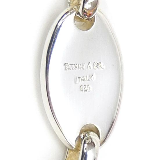 TIFFANY&Co. ネックレス　SV925 PP50 希少 美品 ティファニー ロゴ バー シルバー ネックレス SV925