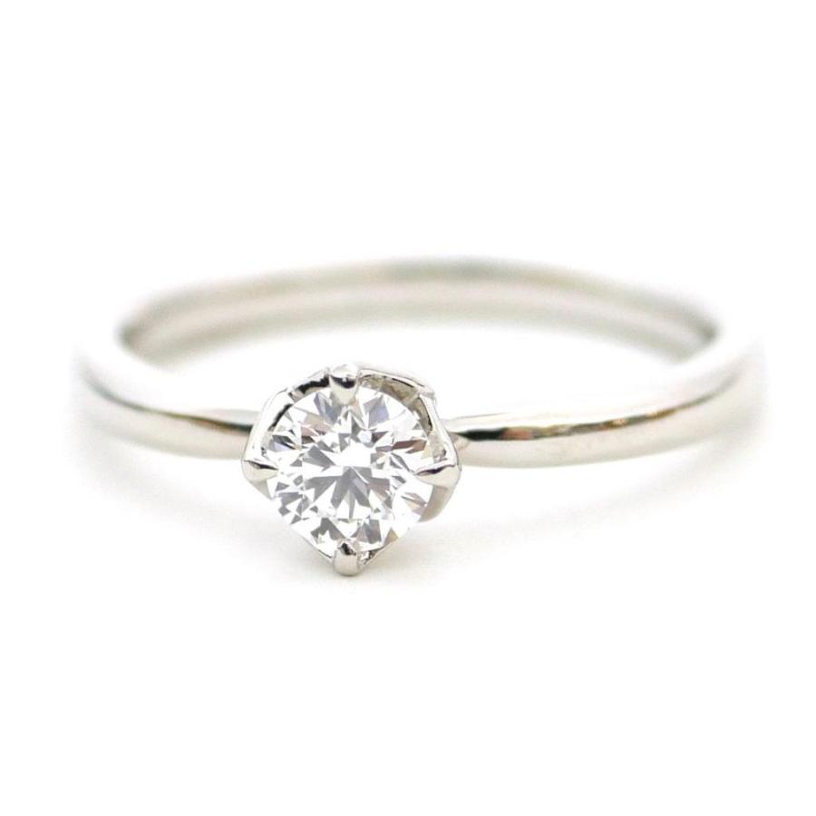 NIWAKA プラチナ ダイヤモンドリング 俄（NIWAKA） 指輪 ダイヤ立爪指輪 0.281ct ＃8 F VS1 3EX