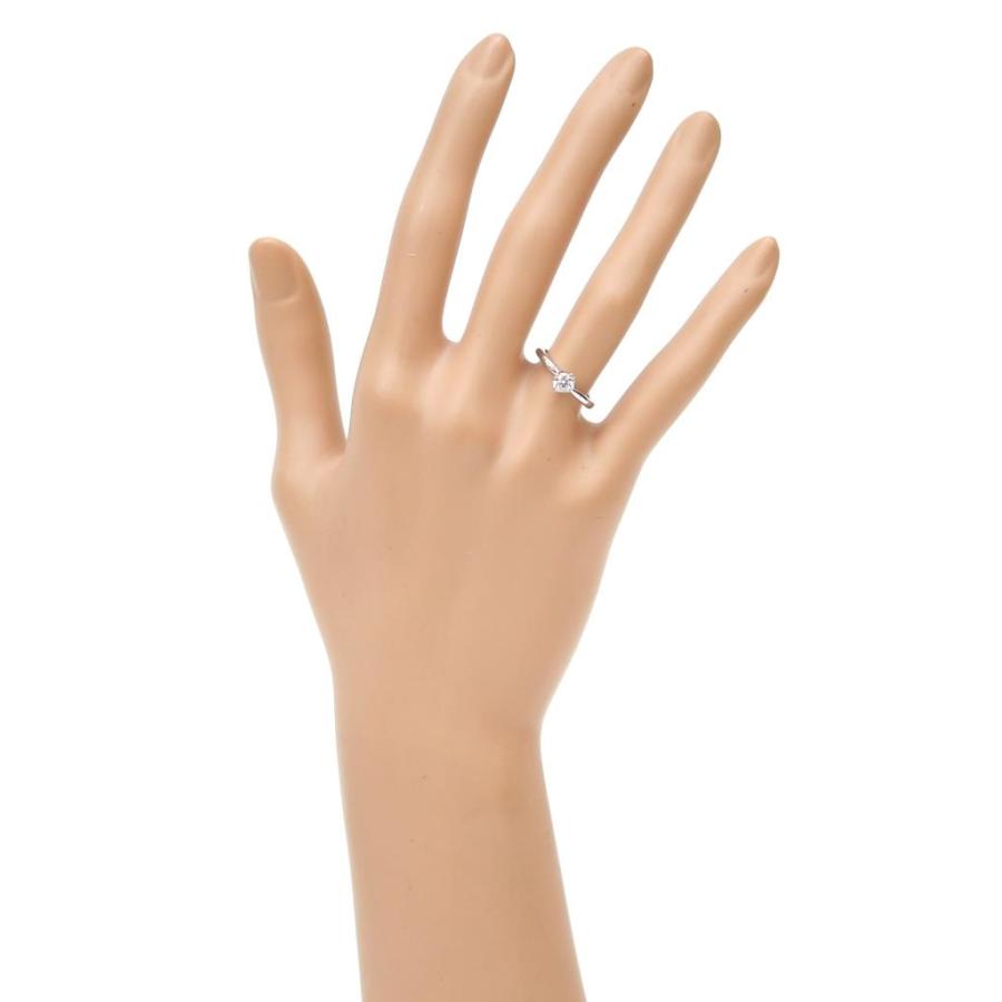 俄（NIWAKA） 指輪 ダイヤ立爪指輪 0.281ct ＃8 F VS1 3EX