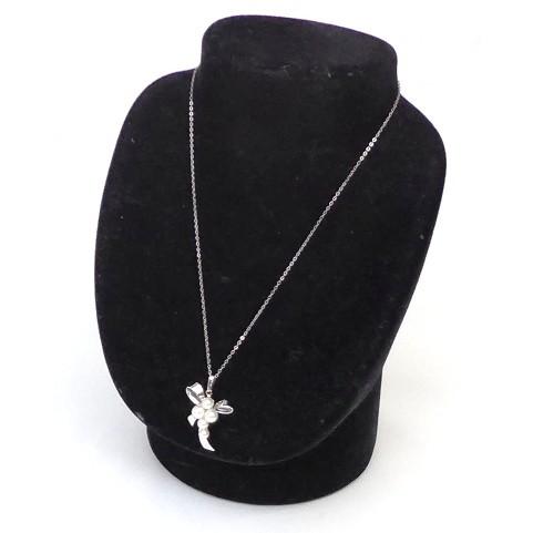 ミキモト Mikimoto ペンダントネックレス パール5個 リボン 真珠 シルバー 4 4ｇ 40ｃｍ 中古 堀田商事質店 Yahoo 店 通販 Yahoo ショッピング