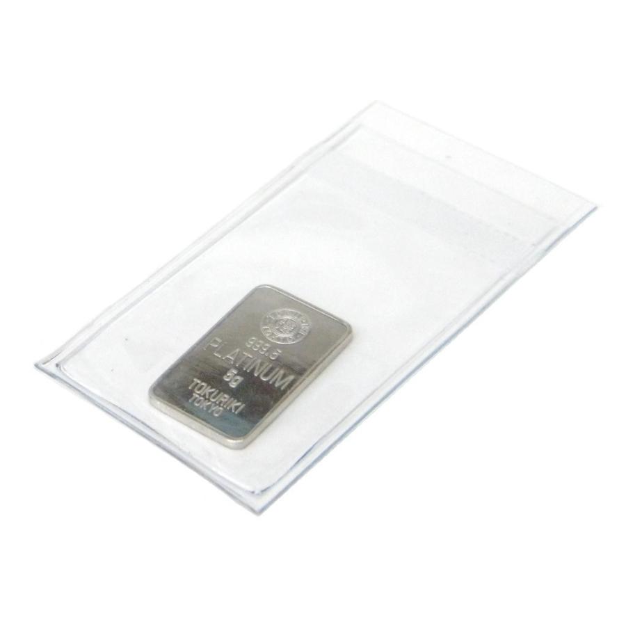 【新品】プラチナ インゴット 徳力本店 純プラチナ プラチナバー 5ｇ ingot Pt999.5(44392)(44392)の画像