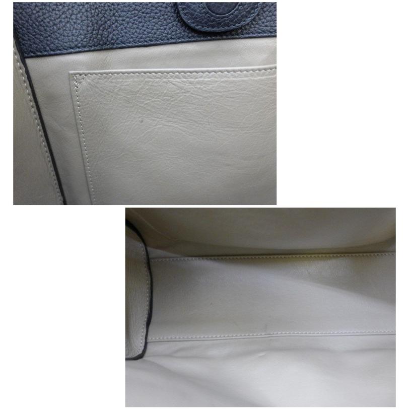 GIORGIO ARMANI ジョルジオ アルマーニ ハンドバッグ 黒 レザー 【中古