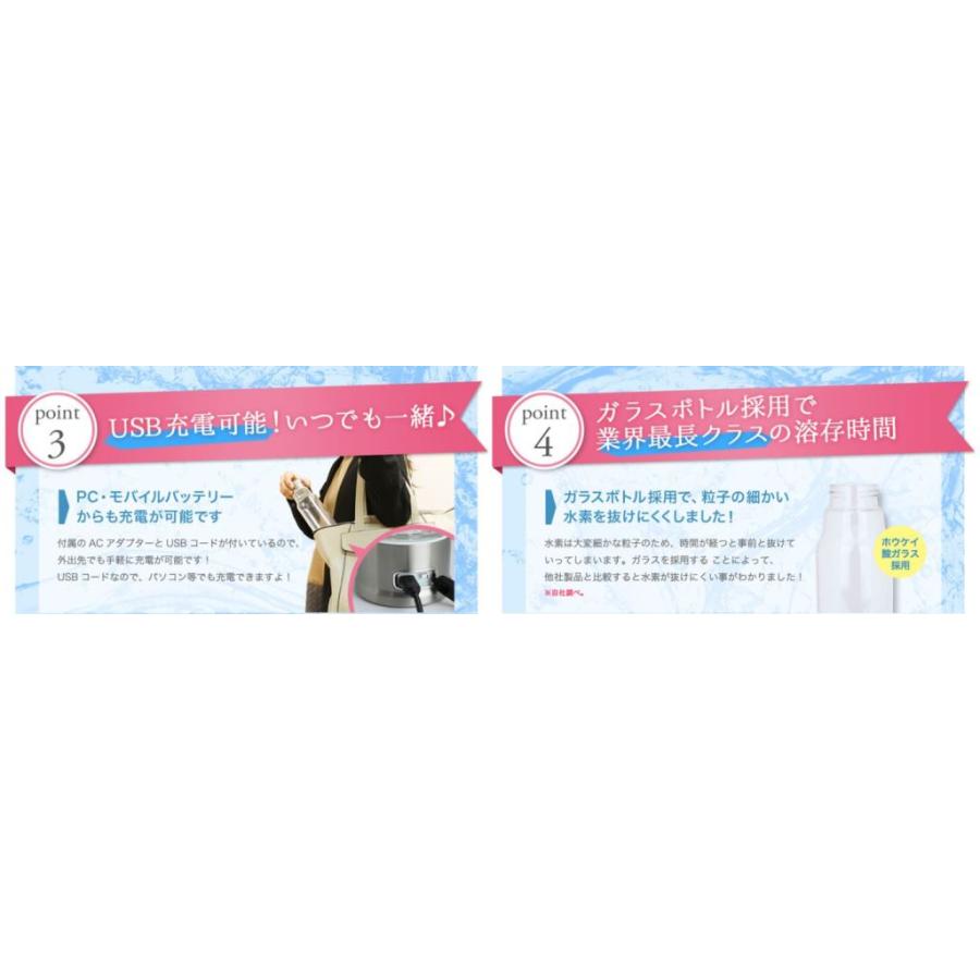 WIN 携帯水素水生成器 H2plus B-1501BK ブラック(47443) : 堀田商事