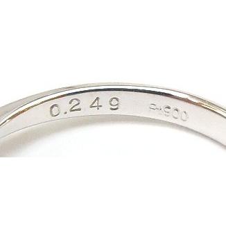 指輪 ダイヤモンド立爪リング 0.249ct、GSI-1、EX /プラチナ/Pt900 