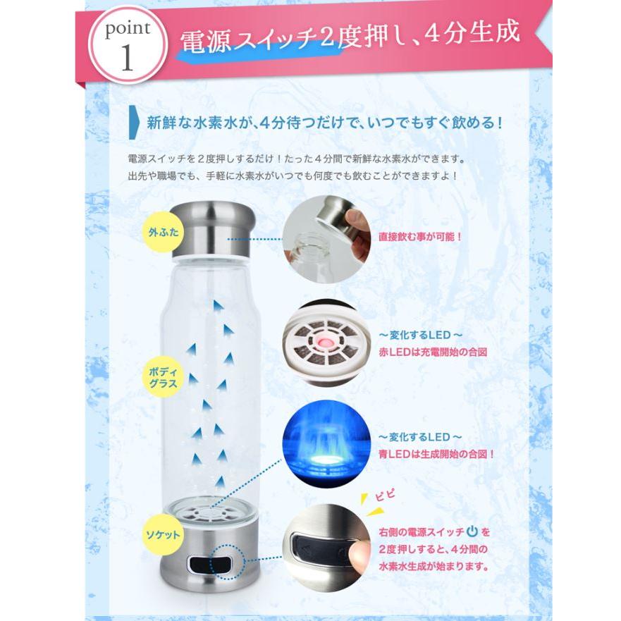 WIN 携帯水素水生成器 H2plus B-1501BL ブルー(49400) : 堀田商事質店  