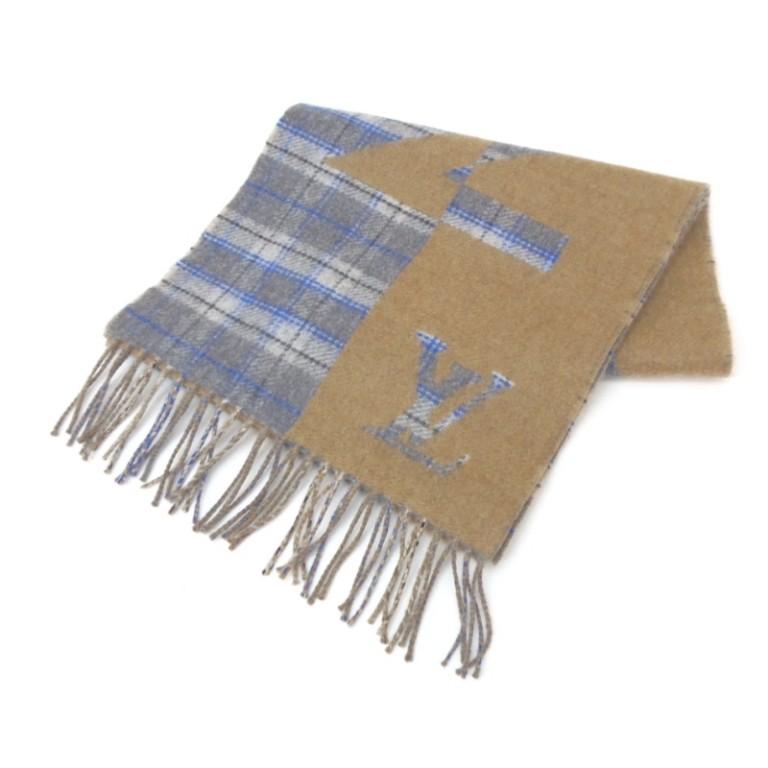 ルイヴィトン LOUIS VUITTON エシャルプ チェック ウィズ ルイ M76035  