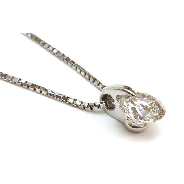 ダイヤモンドプチネックレス 1.176ct H、SI2、Good /プラチナ/Pt850 