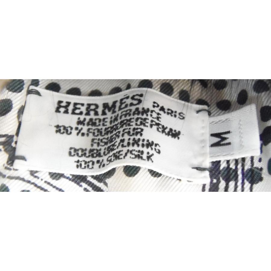 HERMES（エルメス） 手首ファー アームウォーマー 黒 ミンク×シルク