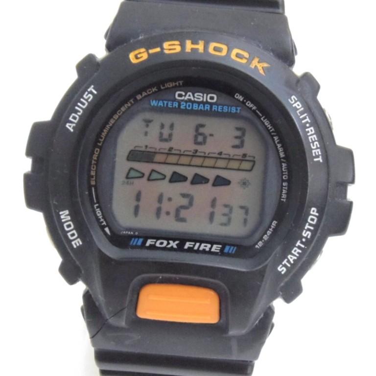 カシオ 腕時計 G-SHOCK ラバーベルト DW-6600B-1A 黒 【中古】(52266)｜horita78