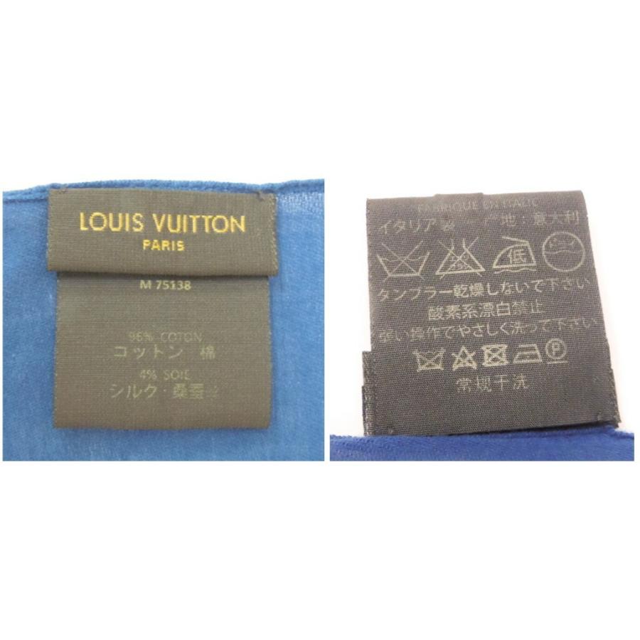 LOUIS VUITTON（ルイ・ヴィトン） ストール M75138 ブルー【中古