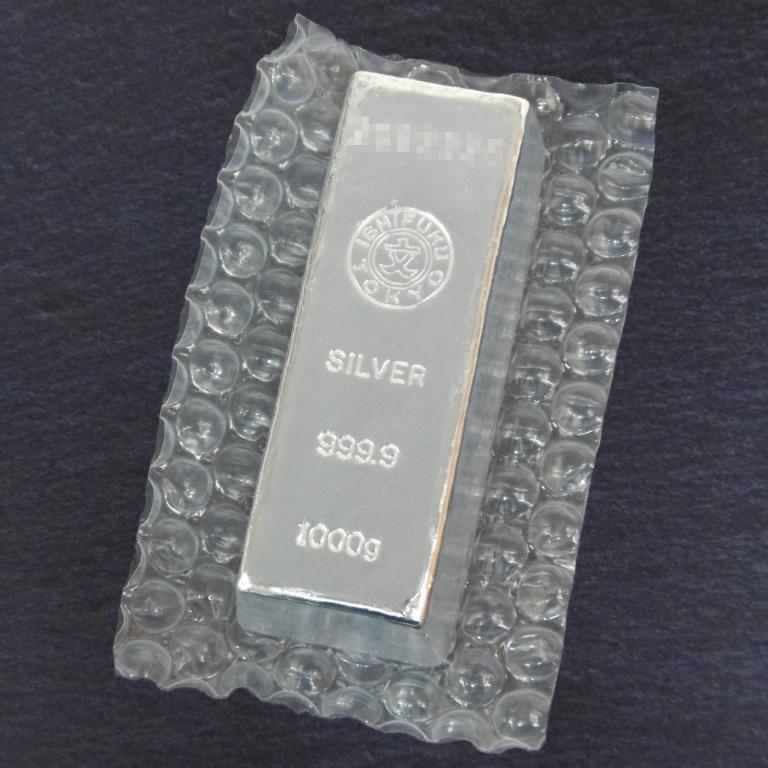 石福金属興業 純銀 インゴット [桐箱付] 1kg 1000g ingot(54958)(54958