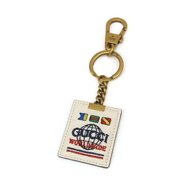 GUCCI（グッチ） ワールドワイド エンブロイダリー レザーキーリング