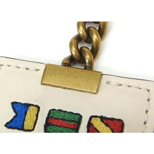 GUCCI（グッチ） ワールドワイド エンブロイダリー レザーキーリング