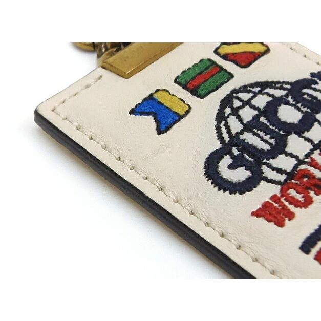 GUCCI（グッチ） ワールドワイド エンブロイダリー レザーキーリング