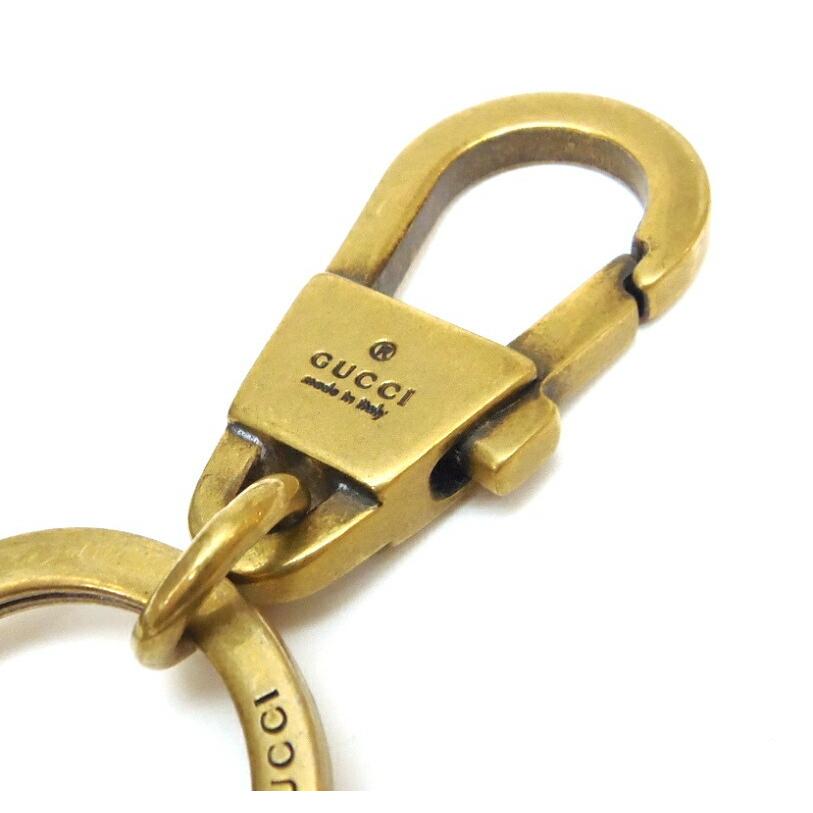 【未使用】GUCCI キーホルダー　キーリング　箱入　ホワイト GUCCIのキーリング