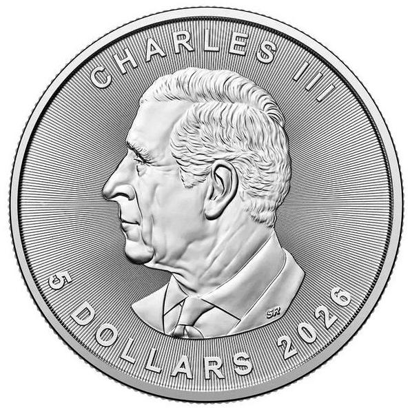 2026年】銀貨 メイプルリーフ銀貨 1oz クリアケース入り 1オンス