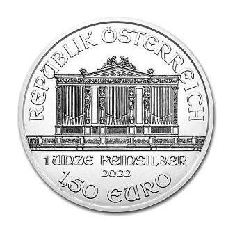銀貨 ウィーン銀貨 1オンス 2021年 クリアケース入り 1oz オーストリア造幣局発行 銀貨 Silver(55515) :55515