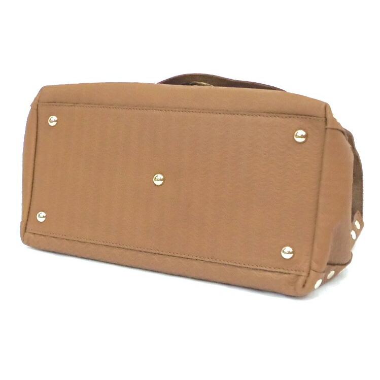 ザネラート 2WAYバッグ ポスティーナS ブラウン レザー 【中古】(56272) ZANELLATO（ザネラート） 2WAYバッグ ポスティーナS ブラウン レザー